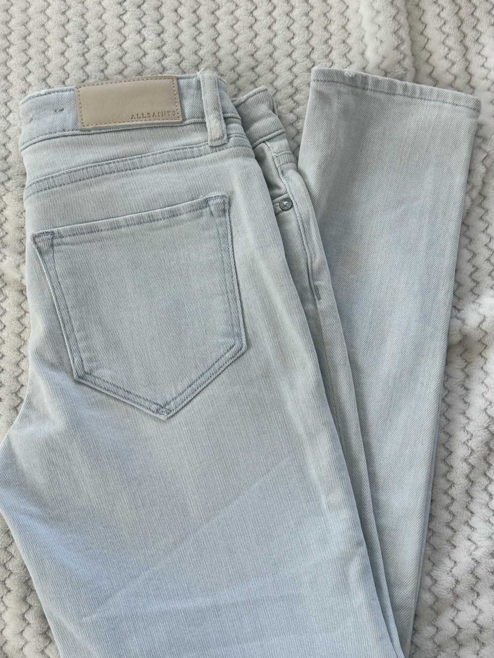 AllSaints  “MAST” Women's Pale Blue Skinny Jeans